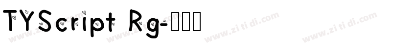 TYScript Rg字体转换
